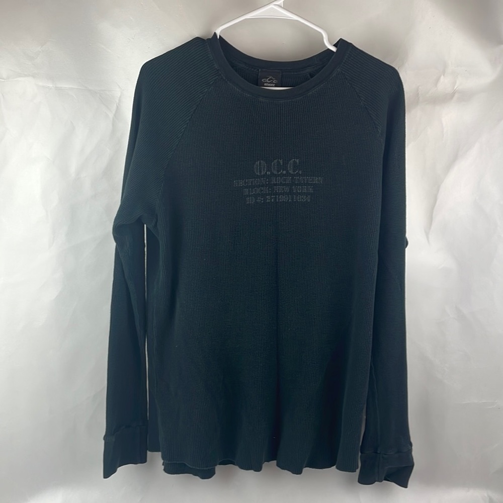 O.C.C Authentic Long Sleeve Off Black Sz L